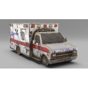 Abandoned Ambulance 3D model